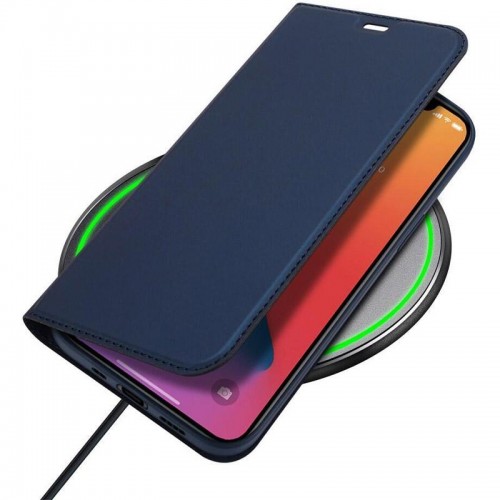 Чехол-книжка Dux Ducis с карманом для визиток для Apple iPhone 15 (6.1") Синий