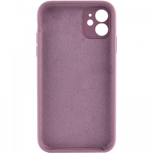 Чохол Silicone Case Full Camera Protective (AA) NO LOGO для Apple iPhone 12 (6.1") Ліловий / Lilac Pride