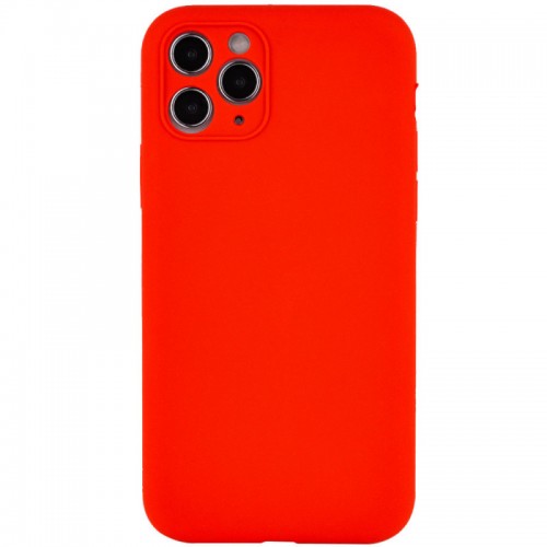 Чехол Silicone Case Full Camera Protective (AA) NO LOGO для Apple iPhone 12 Pro (6.1") Красный / Red
