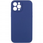 Чохол Silicone Case Full Camera Protective (AA) NO LOGO для Apple iPhone 12 Pro (6.1") Синій / Deep navy