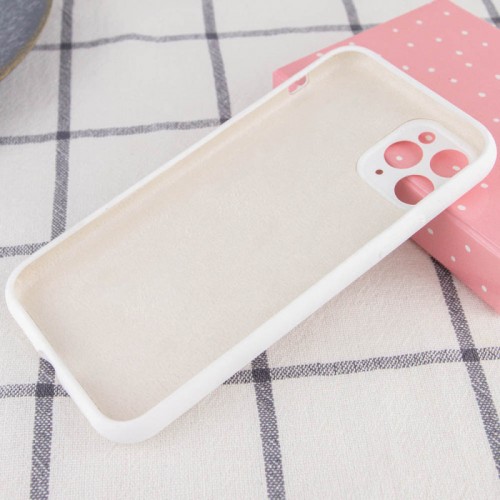 Чохол Silicone Case Full Camera Protective (AA) NO LOGO для Apple iPhone 12 Pro Max (6.7") Білий / White