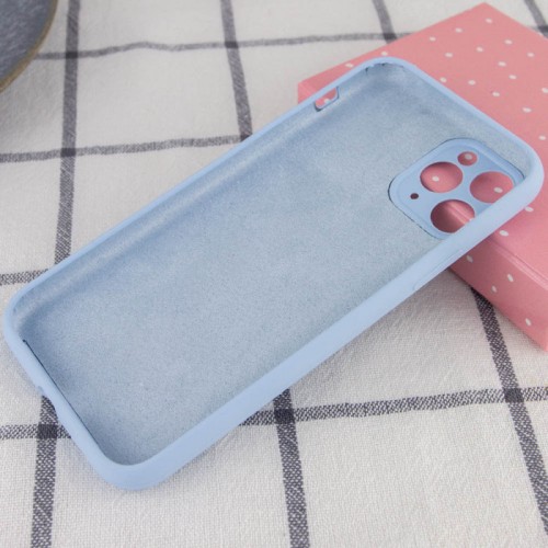 Чохол Silicone Case Full Camera Protective (AA) NO LOGO для Apple iPhone 12 Pro Max (6.7") Блакитний / Lilac Blue