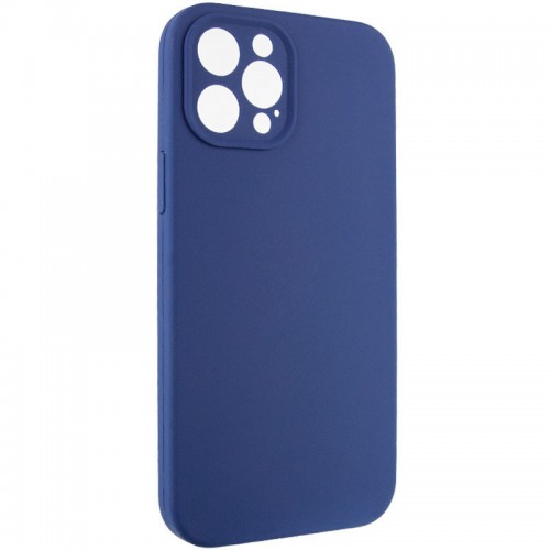 Чехол Silicone Case Full Camera Protective (AA) NO LOGO для Apple iPhone 12 Pro Max (6,7") Синий / Deep navy