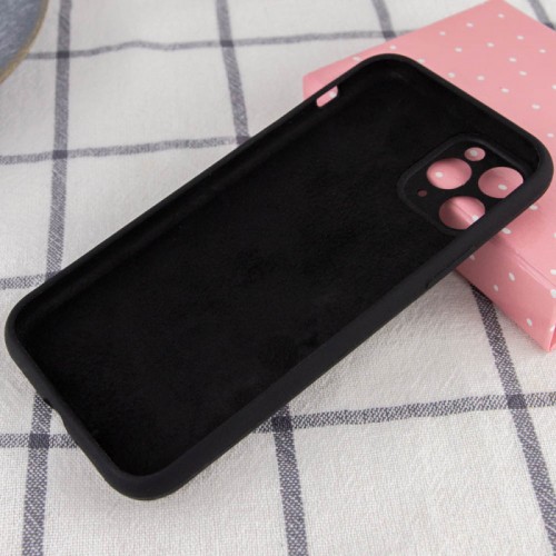 Чохол Silicone Case Full Camera Protective (AA) NO LOGO для Apple iPhone 12 Pro Max (6.7") Чорний / Black