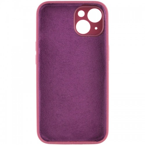 Чехол Silicone Case Full Camera Protective (AA) NO LOGO для Apple iPhone 13 (6.1") Бордовый / Сливовый