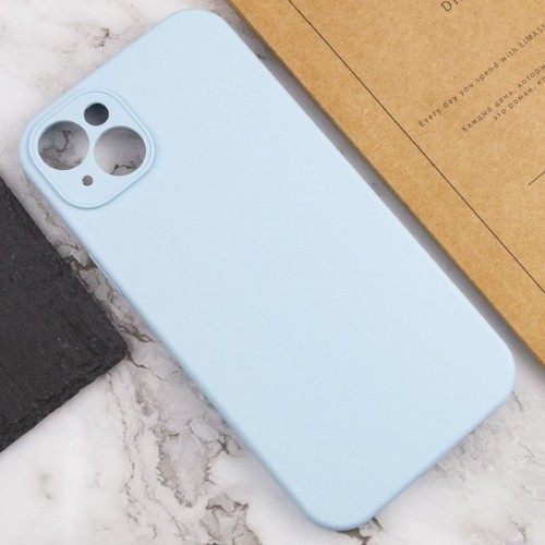 Чохол Silicone Case Full Camera Protective (AA) NO LOGO для Apple iPhone 13 (6.1") Блакитний / Sweet Blue