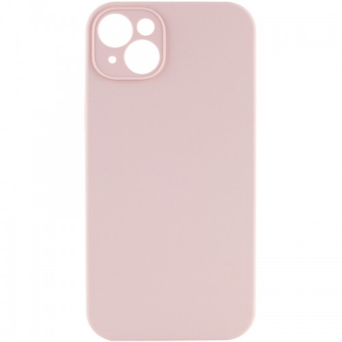 Чохол Silicone Case Full Camera Protective (AA) NO LOGO для Apple iPhone 13 (6.1") Рожевий / Pink Sand