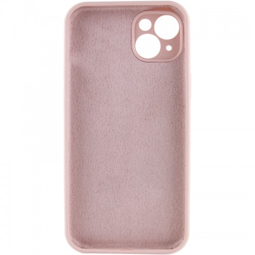 Чохол Silicone Case Full Camera Protective (AA) NO LOGO для Apple iPhone 13 (6.1") Рожевий / Pink Sand