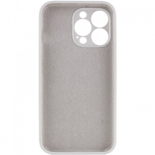 Чохол Silicone Case Full Camera Protective (AA) NO LOGO для Apple iPhone 13 Pro (6.1") Білий / White