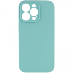 Чохол Silicone Case Full Camera Protective (AA) NO LOGO для Apple iPhone 13 Pro (6.1") Бірюзовий / Marine Green