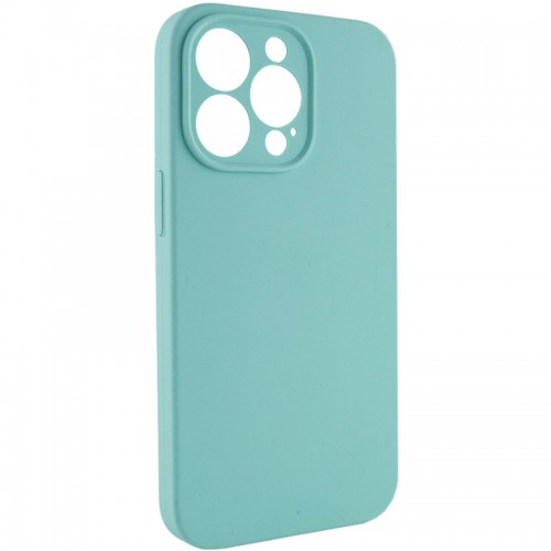 Чохол Silicone Case Full Camera Protective (AA) NO LOGO для Apple iPhone 13 Pro (6.1") Бірюзовий / Marine Green