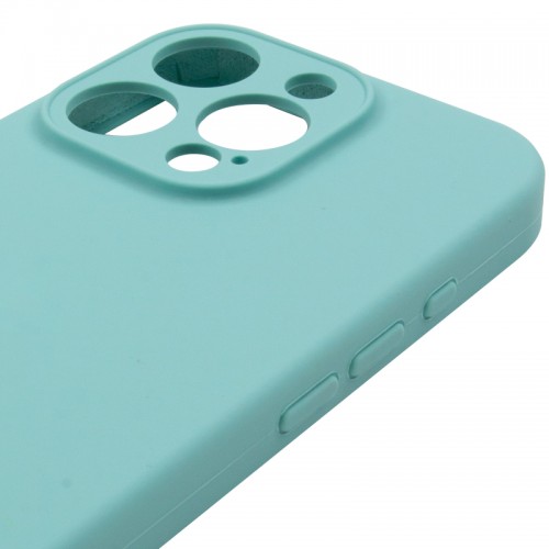Чохол Silicone Case Full Camera Protective (AA) NO LOGO для Apple iPhone 13 Pro (6.1") Бірюзовий / Marine Green