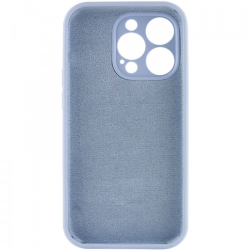 Чохол Silicone Case Full Camera Protective (AA) NO LOGO для Apple iPhone 13 Pro (6.1") Блакитний / Lilac Blue