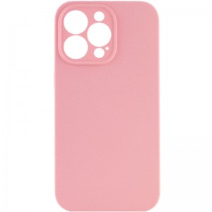 Чохол Silicone Case Full Camera Protective (AA) NO LOGO для Apple iPhone 13 Pro (6.1") Рожевий / Light pink