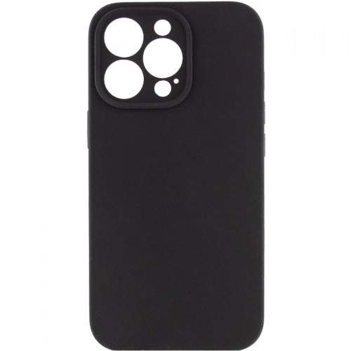 Чехол Silicone Case Full Camera Protective (AA) NO LOGO для Apple iPhone 13 Pro (6.1") Чёрный / Black
