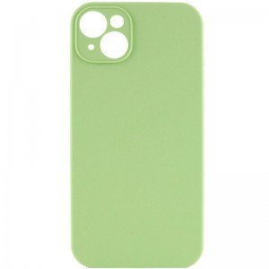 Чохол Silicone Case Full Camera Protective (AA) NO LOGO для Apple iPhone 14 (6.1") М'ятний / Mint