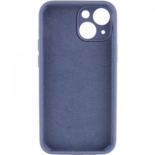 Чохол Silicone Case Full Camera Protective (AA) NO LOGO для Apple iPhone 14 (6.1") Сірий / Lavender Gray