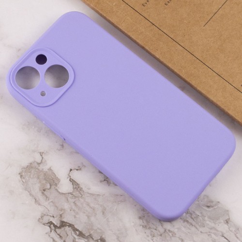 Чехол Silicone Case Full Camera Protective (AA) NO LOGO для Apple iPhone 14 (6.1") Сиреневый / Dasheen