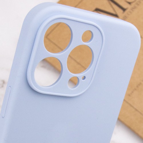 Чохол Silicone Case Full Camera Protective (AA) NO LOGO для Apple iPhone 14 Pro (6.1") Блакитний / Lilac Blue