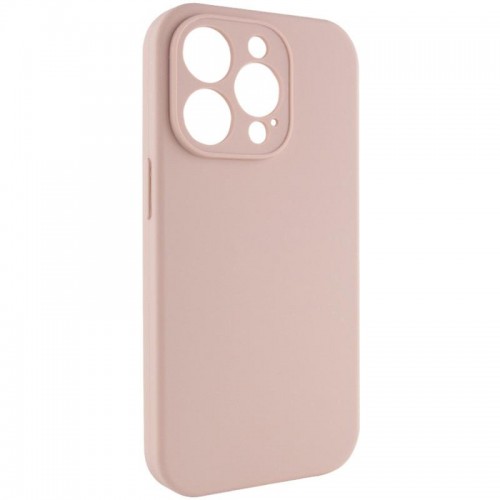 Чехол Silicone Case Full Camera Protective (AA) NO LOGO для Apple iPhone 14 Pro (6.1") Розовый / Pink Sand