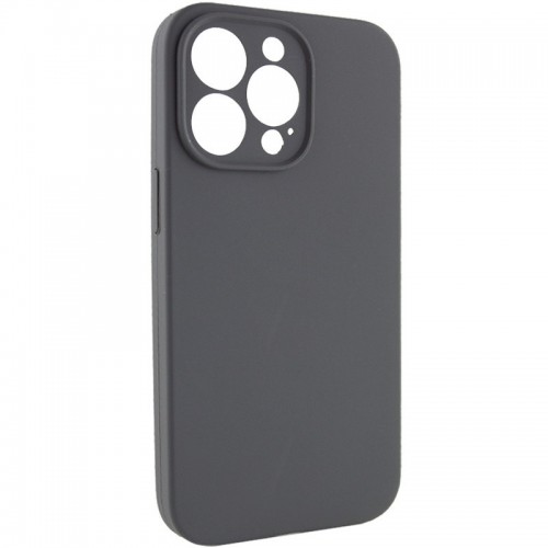 Чехол Silicone Case Full Camera Protective (AA) NO LOGO для Apple iPhone 14 Pro (6.1") Серый / Dark Gray