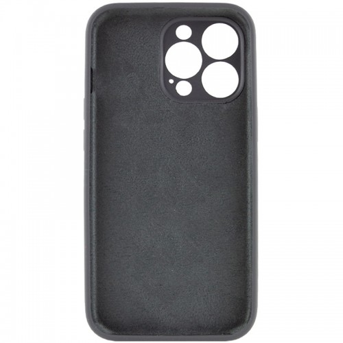 Чехол Silicone Case Full Camera Protective (AA) NO LOGO для Apple iPhone 14 Pro (6.1") Серый / Dark Gray