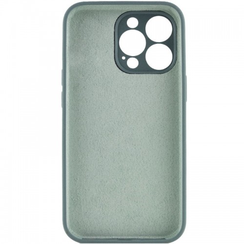 Чехол Silicone Case Full Camera Protective (AA) NO LOGO для Apple iPhone 14 Pro Max (6.7") Зелёный / Pine green