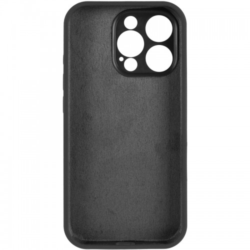 Чохол Silicone Case Full Camera Protective (AA) NO LOGO для Apple iPhone 14 Pro Max (6.7") Чорний / Black