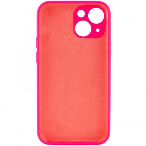 Чохол Silicone Case Full Camera Protective (AA) NO LOGO для Apple iPhone 15 (6.1") Рожевий / Barbie pink