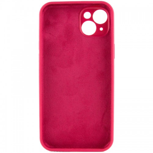 Чохол Silicone Case Full Camera Protective (AA) NO LOGO для Apple iPhone 15 Plus (6.7") Червоний / Rose Red