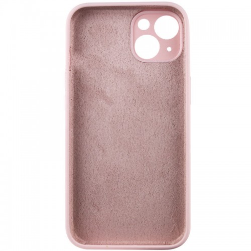 Чехол Silicone Case Full Camera Protective (AA) NO LOGO для Apple iPhone 15 Plus (6,7") Розовый / Chalk Pink