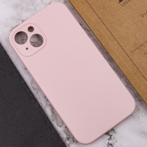 Чехол Silicone Case Full Camera Protective (AA) NO LOGO для Apple iPhone 15 Plus (6,7") Розовый / Chalk Pink