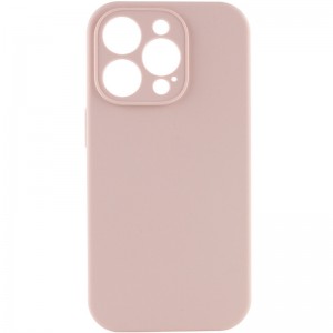 Чохол Silicone Case Full Camera Protective (AA) NO LOGO для Apple iPhone 15 Pro (6.1") Рожевий / Pink Sand