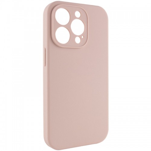 Чохол Silicone Case Full Camera Protective (AA) NO LOGO для Apple iPhone 15 Pro (6.1") Рожевий / Pink Sand