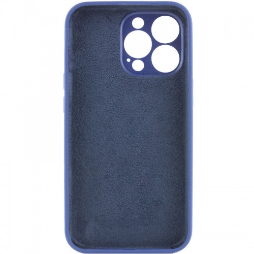Чохол Silicone Case Full Camera Protective (AA) NO LOGO для Apple iPhone 15 Pro (6.1") Синій / Deep navy