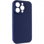 Чохол Silicone Case Full Camera Protective (AA) NO LOGO для Apple iPhone 15 Pro (6.1") Синій / Deep navy