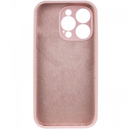 Чохол Silicone Case Full Camera Protective (AA) NO LOGO для Apple iPhone 15 Pro Max (6.7") Рожевий / Chalk Pink