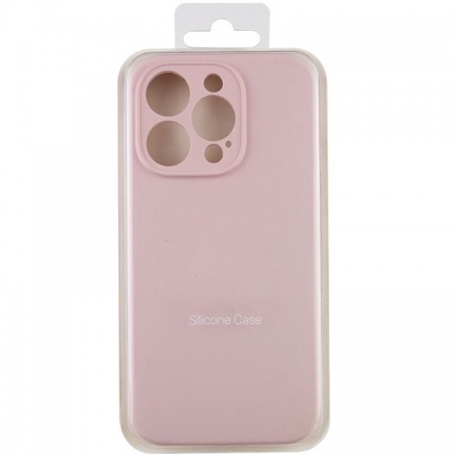 Чохол Silicone Case Full Camera Protective (AA) NO LOGO для Apple iPhone 15 Pro Max (6.7") Рожевий / Chalk Pink