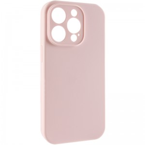 Чехол Silicone Case Full Camera Protective (AA) NO LOGO для Apple iPhone 15 Pro Max (6.7") Розовый / Chalk Pink