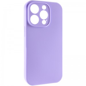 Чехол Silicone Case Full Camera Protective (AA) NO LOGO для Apple iPhone 15 Pro Max (6.7") Сиреневый / Dasheen