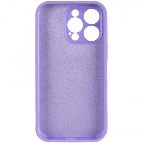 Чохол Silicone Case Full Camera Protective (AA) NO LOGO для Apple iPhone 15 Pro Max (6.7") Бузковий / Dasheen