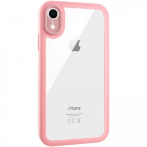TPU чохол Transparent + Colour 1,5mm для Apple iPhone XR (6.1") Pink