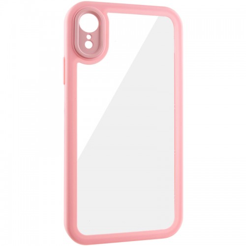 TPU чохол Transparent + Colour 1,5mm для Apple iPhone XR (6.1") Pink