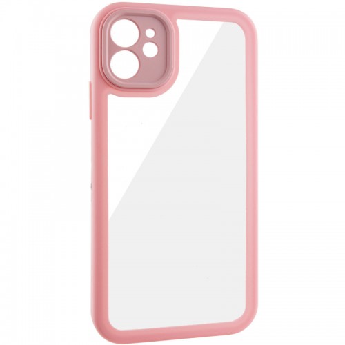 TPU чехол Transparent + Colour 1,5 мм для Apple iPhone 11 (6.1") Розовый
