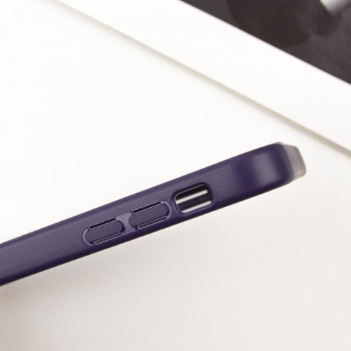 TPU чехол Transparent + Colour 1,5 мм для Apple iPhone 12 (6.1") Фиолетовый