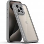 TPU чехол Transparent + Colour 1,5 мм для Apple iPhone 14 Pro Max (6,7") Серый
