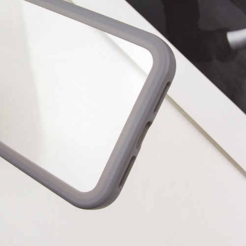 TPU чохол Transparent + Colour 1,5mm для Apple iPhone 15 (6.1") Grey
