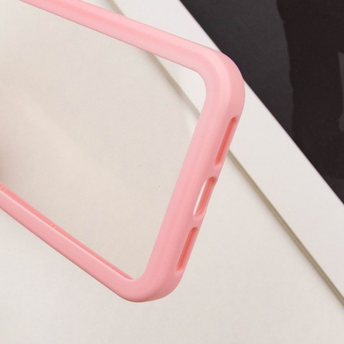 TPU чохол Transparent + Colour 1,5mm для Apple iPhone 15 (6.1") Pink