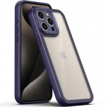Чехол TPU Transparent + Colour 1,5 мм для Apple iPhone 15 Pro (6.1") фиолетовый