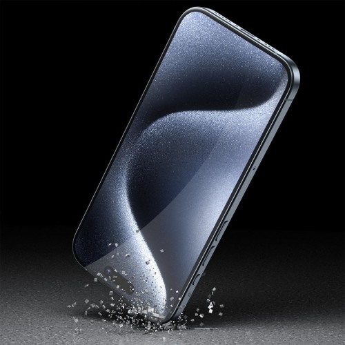 Защитное 3D-стекло Blueo Invisible Airbag Anti-broken для Apple iPhone 15 Pro (6.1") Черный